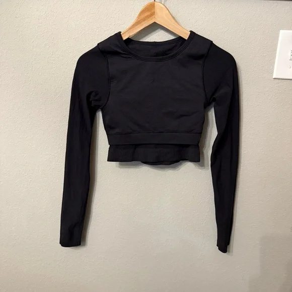 Lululemon Ebb to Street Long Sleeve Black Size 4 - Picture 10 of 16